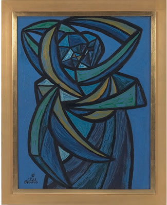 "Lovers," 1937 by Benjamin Benno - Auction record, sale price, and art valuation. Compare with similar artists and explore comparable artworks.