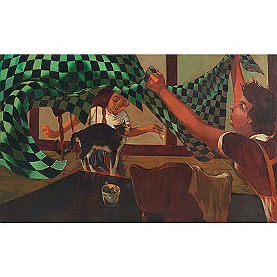 Sample artwork by Bernard Weinstein (early 20th century), known for figure painting - View similar artists and auction records