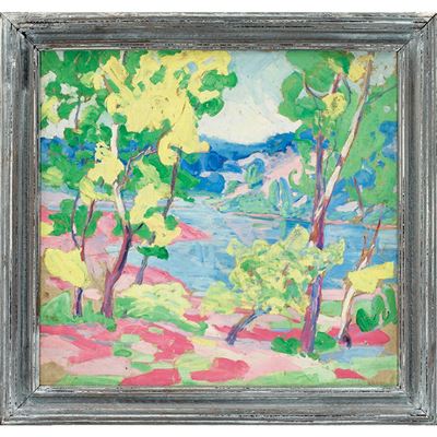Fauvist Landscape by Frederick Remahl - Auction record, sale price, and art valuation. Compare with similar artists and explore comparable artworks.