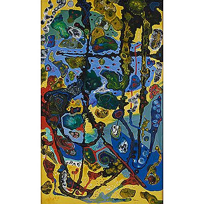 Protozoan Community, 1947 by Lawrence Kupferman - Auction record, sale price, and art valuation. Compare with similar artists and explore comparable artworks.