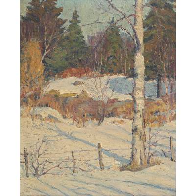 Winter in Maine by John Haapanen - Auction record, sale price, and art valuation. Compare with similar artists and explore comparable artworks.