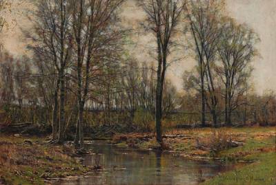 Landscape with a Stream by Edward Parker Hayden - Auction record, sale price, and art valuation. Compare with similar artists and explore comparable artworks.