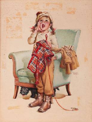 Young Girl Calling for Her Dog