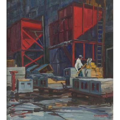 Sample artwork by Grace Lysinger Hamilton (1894 - 1992), known for regionalist painter, muralist, art educator - View similar artists and auction records