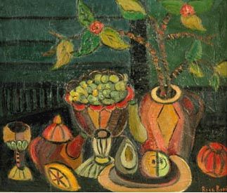 Still Life with Plant and Fruit