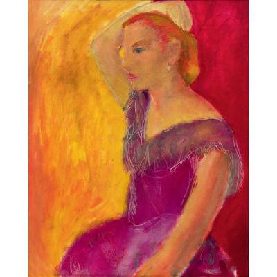 Sample artwork by Annette Dufresne (Born 1917), known for mod still life, portrait - View similar artists and auction records