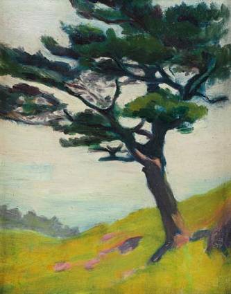 Hillside Tree by Emma Mendenhall - Auction record, sale price, and art valuation. Compare with similar artists and explore comparable artworks.