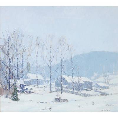 Winter Farm Scene