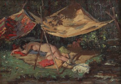 Resting by Odon Hullenkremer - Auction record, sale price, and art valuation. Compare with similar artists and explore comparable artworks.