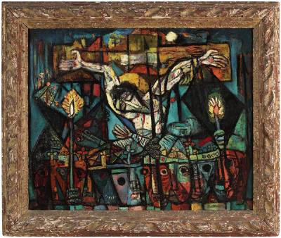 There was Darkness over All of the Land by Abraham Rattner - Auction record, sale price, and art valuation. Compare with similar artists and explore comparable artworks.