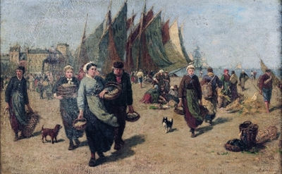LE RETOUR DE PECHE A HONFLEUR