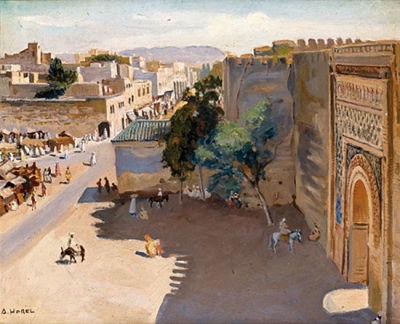 ENTRÉE DE LA VILLE DE FÈS by Albert Horel - Auction record, sale price, and art valuation. Compare with similar artists and explore comparable artworks.
