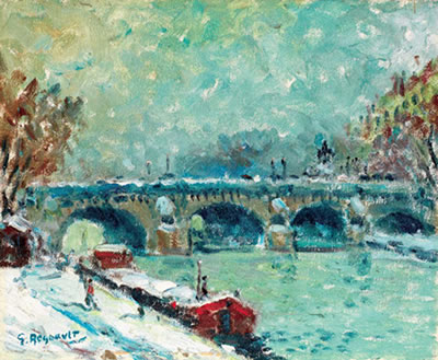LES QUAIS SOUS LA NEIGE