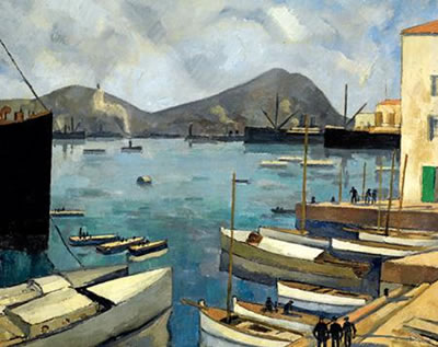 VUE DU PORT DE NAPLES by Louis Ferdinand Antoni - Auction record, sale price, and art valuation. Compare with similar artists and explore comparable artworks.
