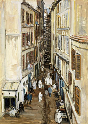Sample artwork by Henri Hourtal (1877 - 1944), known for figure, genre, orientalist painting - View similar artists and auction records