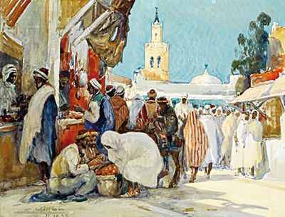 Sample artwork by Eugène Villon (1879 - 1951), known for paintings, oriental genre - View similar artists and auction records
