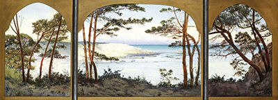 Vue de la baie d'Alger (3 parts)