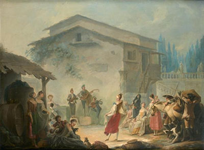 Fête villageoise devant un parc à l'italienne by Jean Barbault - Auction record, sale price, and art valuation. Compare with similar artists and explore comparable artworks.
