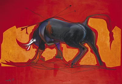 Le Taureau, 1958 by Raymond Moretti - Auction record, sale price, and art valuation. Compare with similar artists and explore comparable artworks.