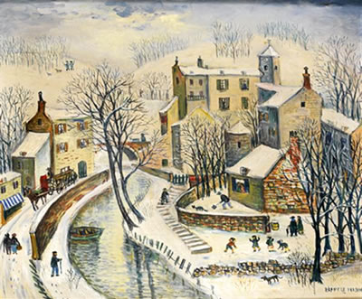 Village enneigé