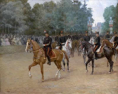 Défilé de la Garde Républicaine aux Tuileries