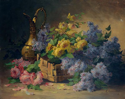 NATURE MORTE AUX FLEURS ET AU PICHET