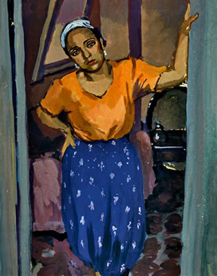 Sample artwork by Charles Brouty (1897 - 1984), known for female figure, portrait, cityscape, crowd genre painting - View similar artists and auction records