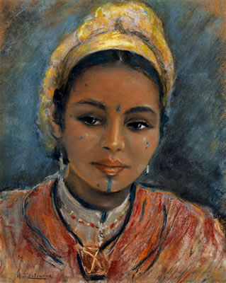 PORTRAIT DE BÉDOUINE by Henri D'estienne - Auction record, sale price, and art valuation. Compare with similar artists and explore comparable artworks.