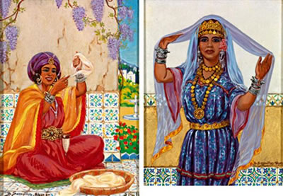 FEMME ARABE AU TURBAN, ALGER ,OULED NAÏL by Benjamin Sarraillon - Auction record, sale price, and art valuation. Compare with similar artists and explore comparable artworks.