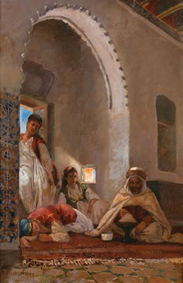 Scène de la vie arabe