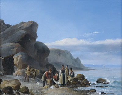PÊCHEURS SUR LE RIVAGE