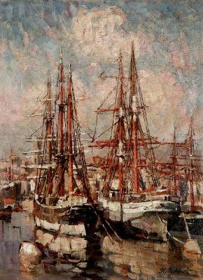 Port by Horace Richebe - Auction record, sale price, and art valuation. Compare with similar artists and explore comparable artworks.