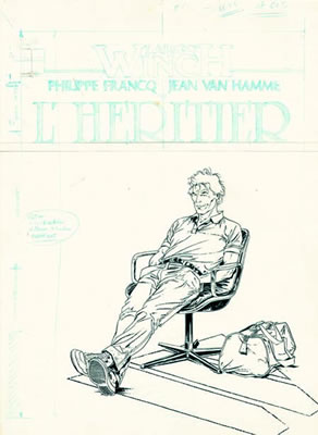 LARGO WINCH L'HÉRITIER (T.1), DUPUIS 1990 Couverture