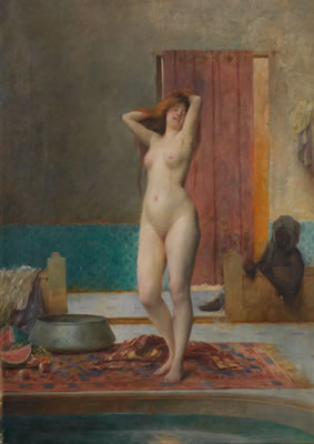 FEMME À SA TOILETTE