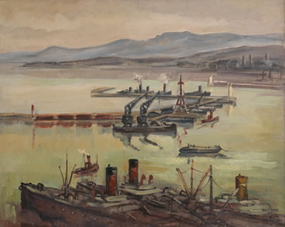 VUE DU PORT D'ALGER