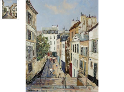 Paris, l'escalier dans le 18ème
