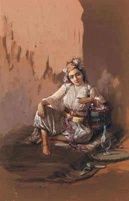 LA FUMEUSE DE NARGHILÉ