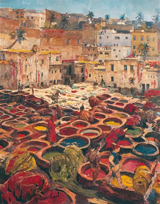 FEZ, LE SOUK DES TEINTURIERS