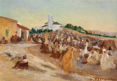FÊTE MAROCAINE by Henri D'estienne - Auction record, sale price, and art valuation. Compare with similar artists and explore comparable artworks.