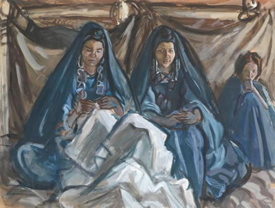 FEMMES DU HOGGAR by Charles Brouty - Auction record, sale price, and art valuation. Compare with similar artists and explore comparable artworks.
