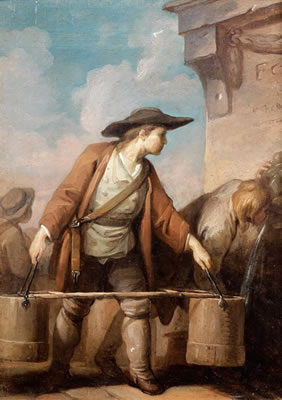 Le porteur d'eau by Charles Monnet - Auction record, sale price, and art valuation. Compare with similar artists and explore comparable artworks.