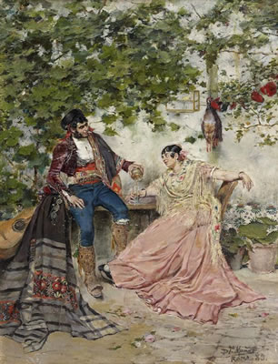 Dans le patio