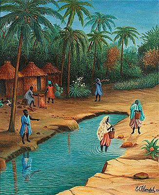 Pêcheurs, Côte d'Ivoire,1955 by Dominique Lagru - Auction record, sale price, and art valuation. Compare with similar artists and explore comparable artworks.