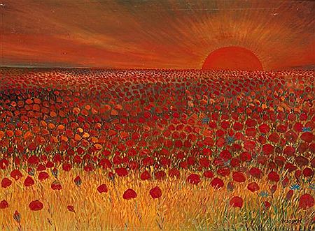 Champ de coquelicots sous le soleil, 1945 by Ferdinand Desnos - Auction record, sale price, and art valuation. Compare with similar artists and explore comparable artworks.