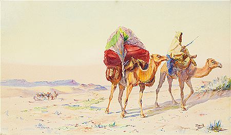 CARAVANE DANS LE DESERT