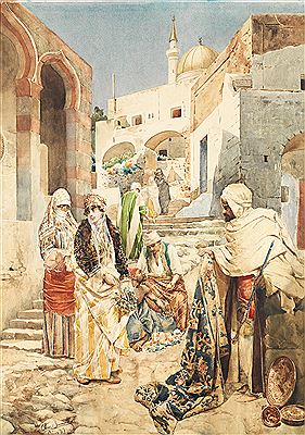 ÉLÉGANTES DANS LE SOUK DES TAPIS