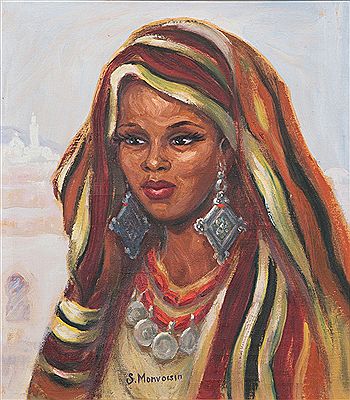 JEUNE MAROCAINE AUX BIJOUX