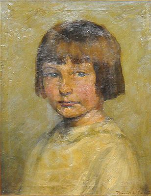Portrait of a young girl by Frank W Carter - Auction record, sale price, and art valuation. Compare with similar artists and explore comparable artworks.