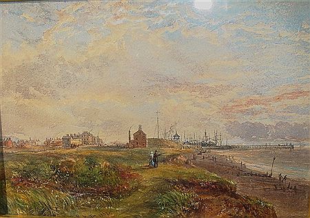 Silloth, coastal view with boats & figures by William Henry Nutter - Auction record, sale price, and art valuation. Compare with similar artists and explore comparable artworks.
