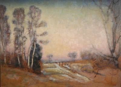 Sample artwork by Robert Woodbury (20th century), known for landscape painter - View similar artists and auction records